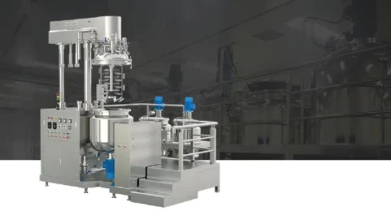 Miscelatore emulsionante sotto vuoto per crema 100L 200L 300L con prezzo della macchina per la produzione di sapone omogeneizzatore